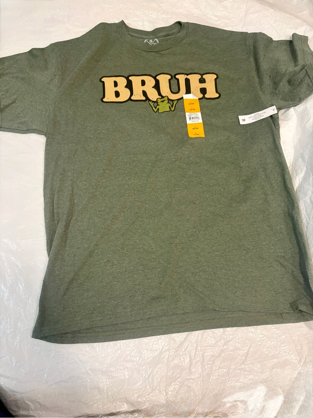 BRUH Graphic Tee - Olive Green Men’s Shirt